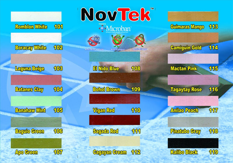 NOVTEK TILE GROUT W/MICROBAN 2 KLS 102 Boracay white