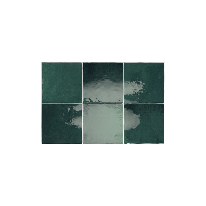 Ape Tiles Artisan 13.2cm x 13.2cm Moss Green 57/1