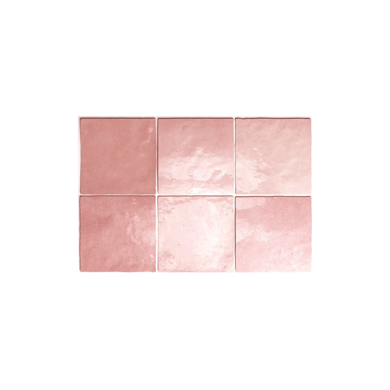 Ape Tiles Artisan 13.2cm x 13.2cm Rose Mallow 57/1