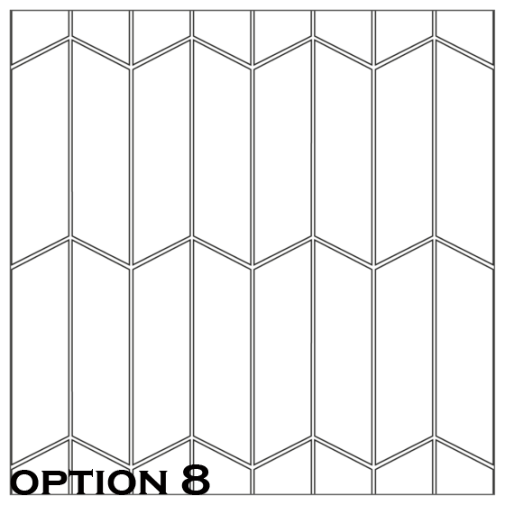 ^Equipe Chevron Series 5.2x18.6cm Black Matt Left