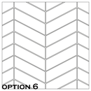 ^Equipe Chevron Series 5.2x18.6cm White Left