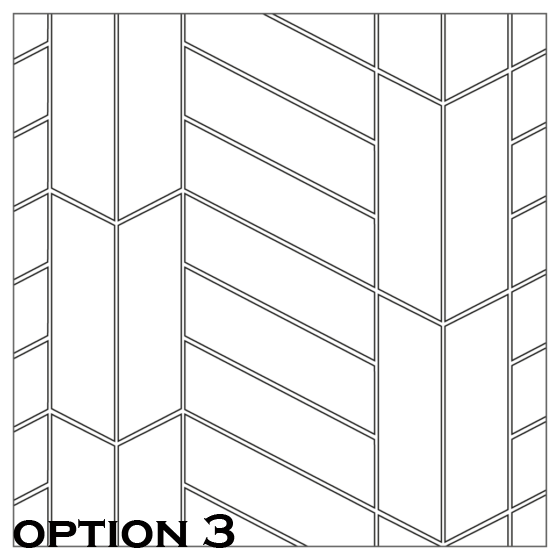 ^Equipe Chevron Series 5.2x18.6cm Black Right