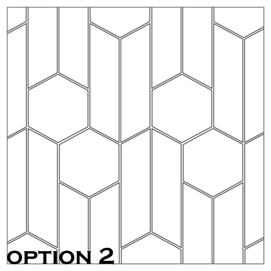 ^Equipe Chevron Series 5.2x18.6cm Black Right