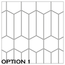 ^Equipe Chevron Series 5.2x18.6cm white Matt Left