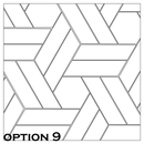 ^Equipe Chevron Series 5.2x18.6cm White Right