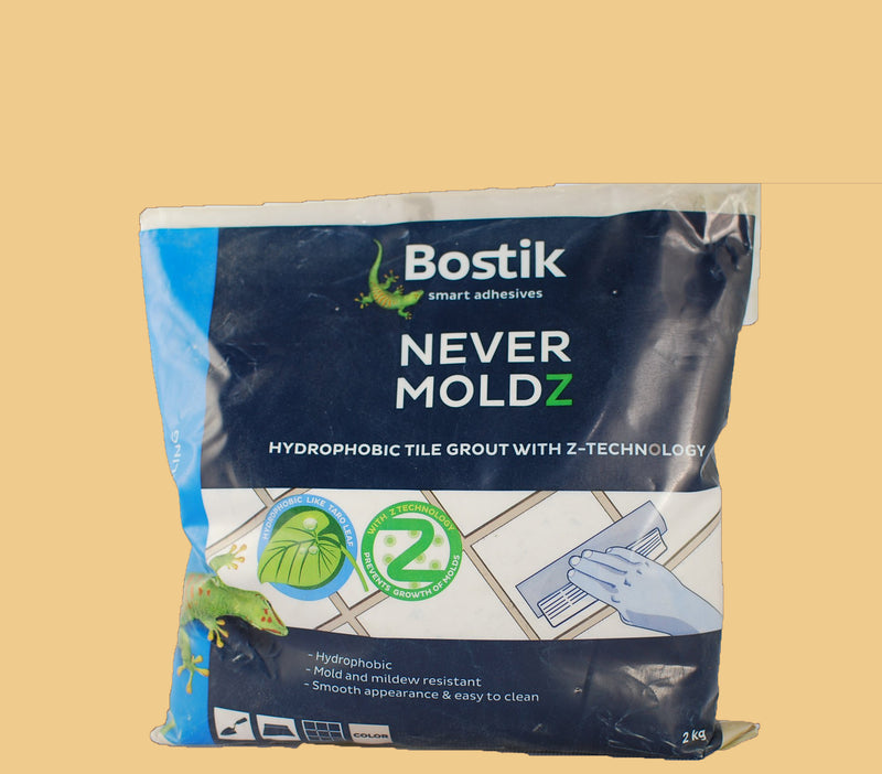 Bostik Grout 2kg Never Moldz Cream