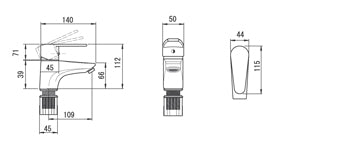 HCG LAVATORY FAUCET LF3216PX single hole basin